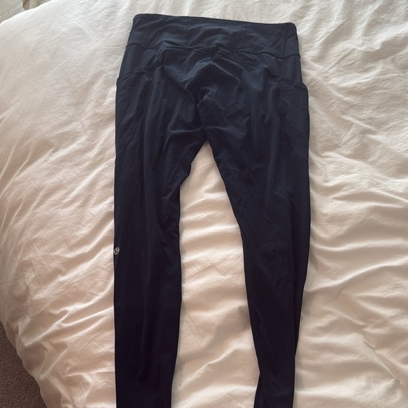 Midnight blue fast and free 25” Leggings size 10 with pocket non reflective - Picture 2 of 4